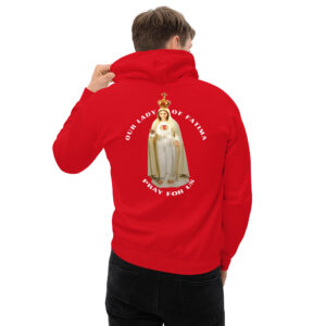 our lady of fatima pray for us men's hoodie