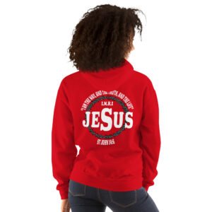 i am the way, the truth and the life women's christian hoodie