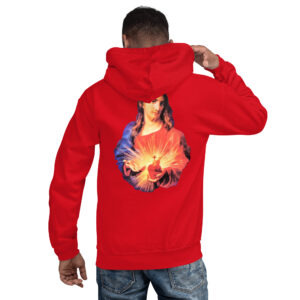sacred heart of jesus men's hoodie