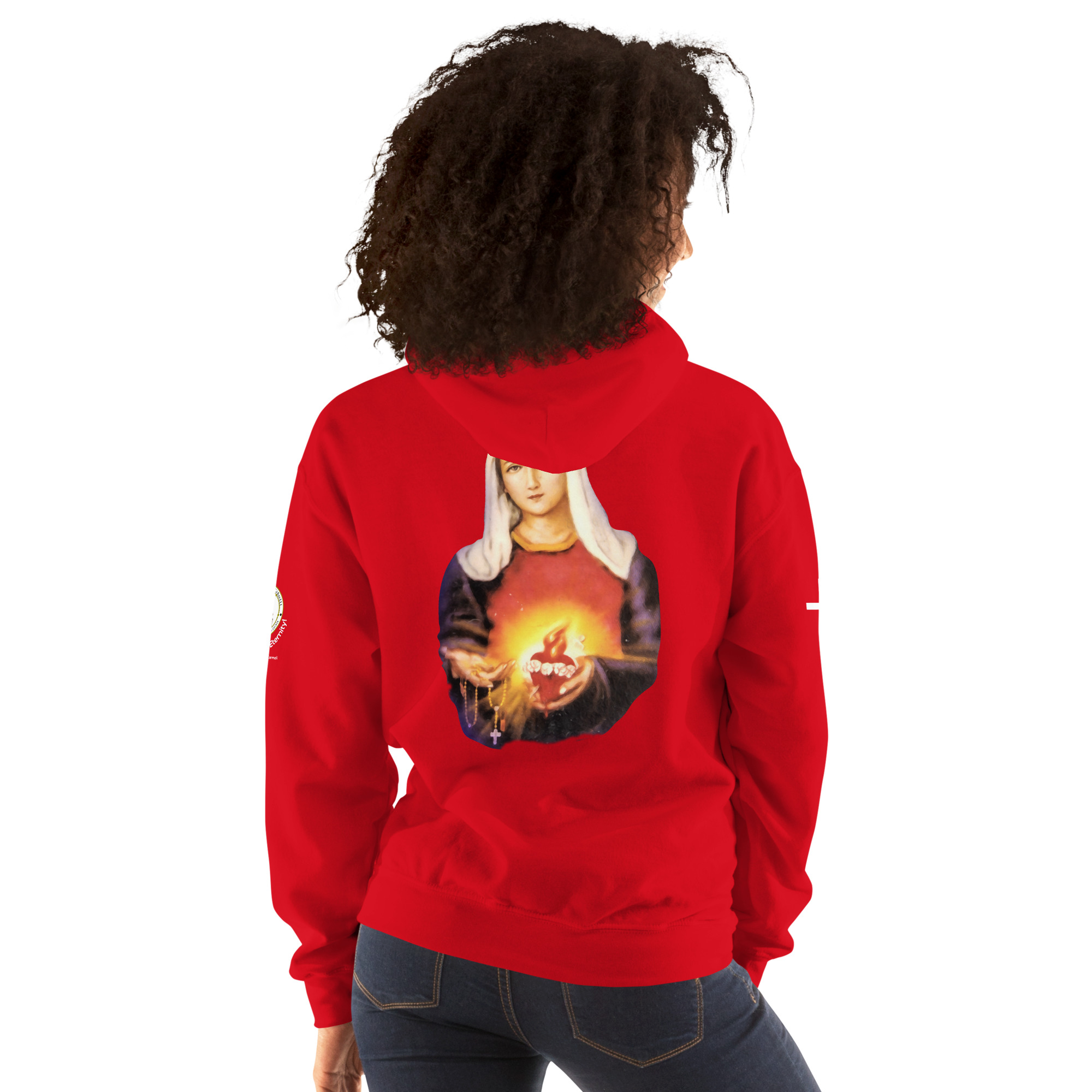 sacred heart of jesus and immaculate heart of mary women's hoodie sacred heart of jesus and immaculate heart of mary women's hoodie