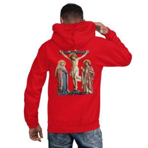 crucifixion scene men's hoodie