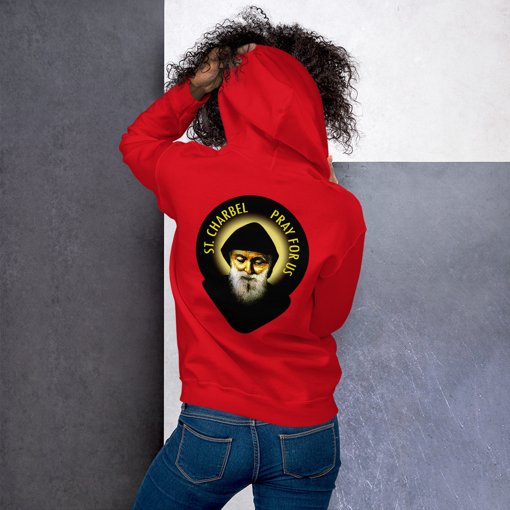 st charbel pray for us women's hoodie st charbel pray for us women's hoodie