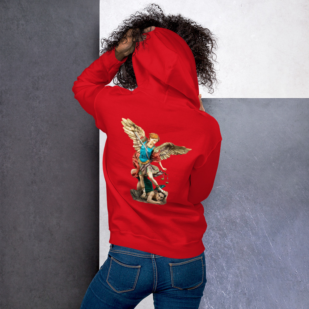 st michael archangel (colour) women's hoodie st michael archangel (colour) women's hoodie