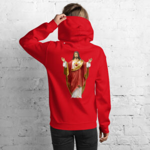 sacred heart of jesus women's hoodie