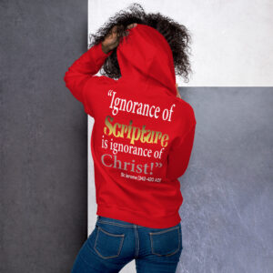 ignorance of scripture st jerome women's hoodie