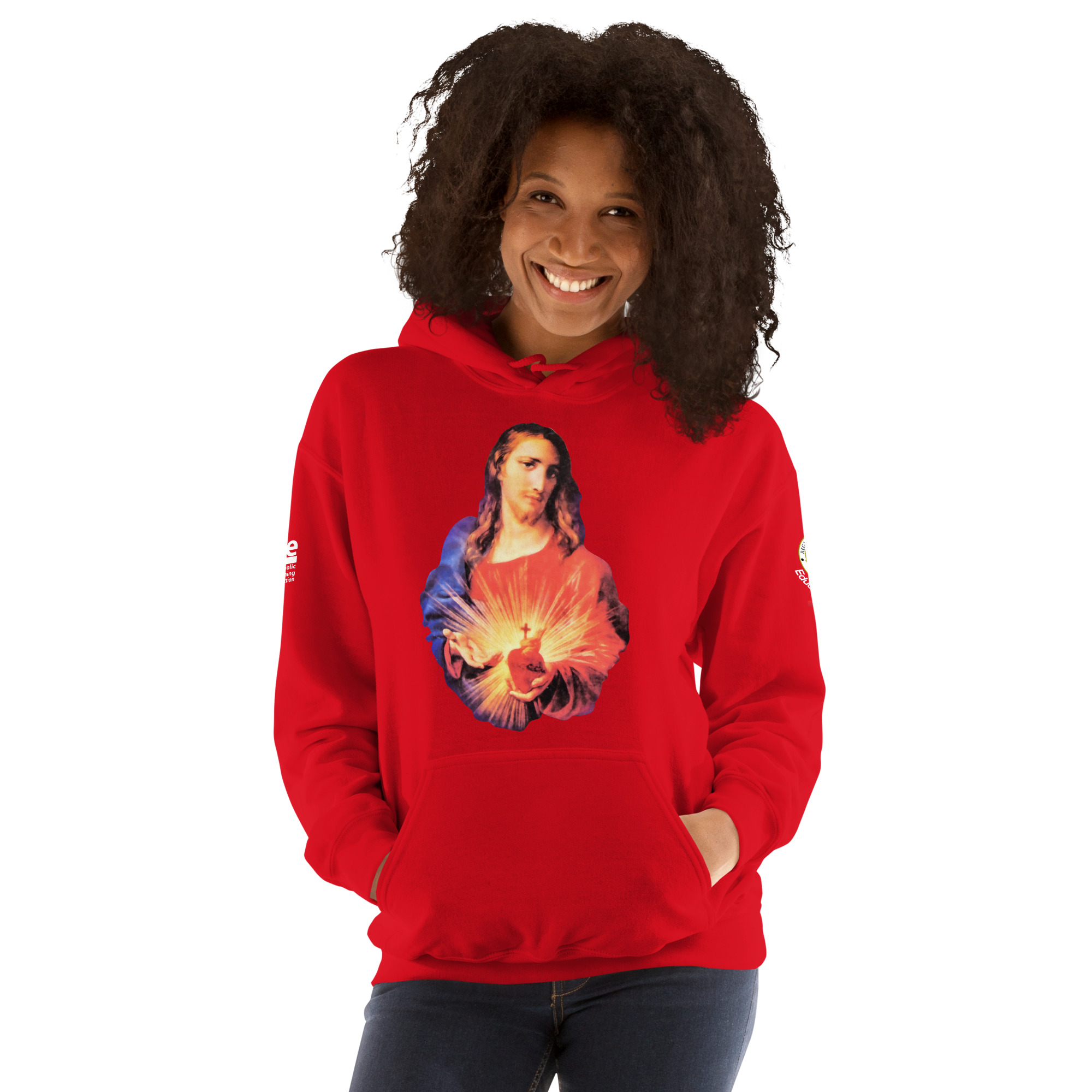 sacred heart of jesus and immaculate heart of mary women's hoodie sacred heart of jesus and immaculate heart of mary women's hoodie