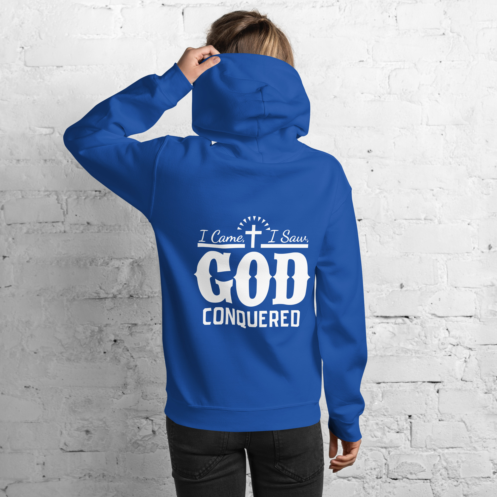 i came, i saw, god conquered women's hoodie i came, i saw, god conquered women's hoodie