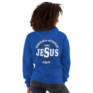 i am the way, the truth and the life women's christian hoodie