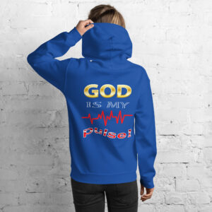 god is my pulse women's christian hoodie