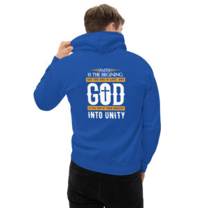 faith and love men's christian hoodie