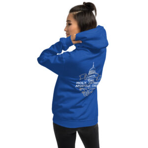 i believe in one, holy, catholic and apostolic church. women's hoodie