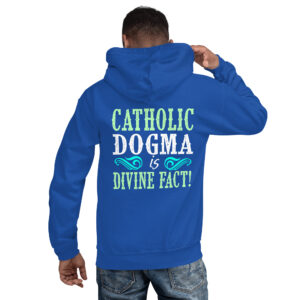 catholic dogma is divine fact men's hoodie
