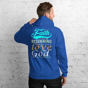 faith and love men's hoodie
