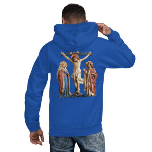crucifixion scene men's hoodie