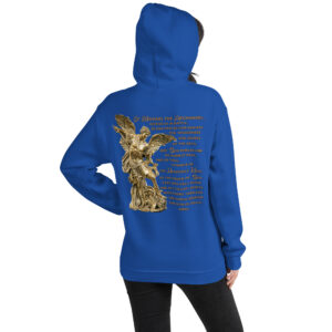 st michael archangel with prayer women's hoodie