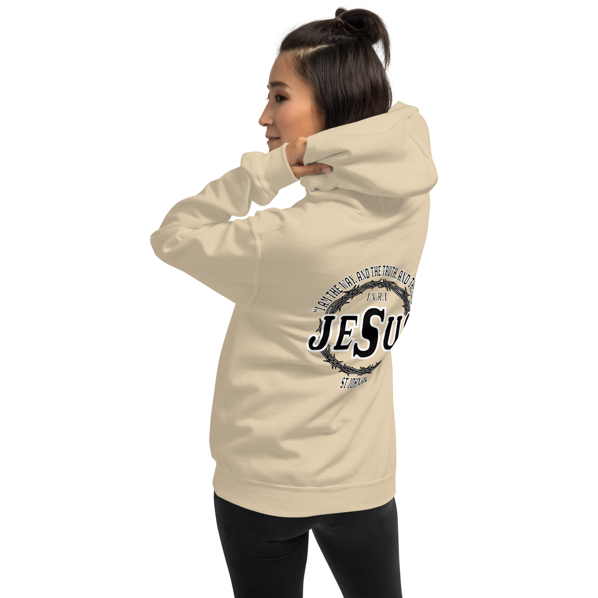 i am the way, the truth and the life (lighter hoodies) women's hoodie i am the way, the truth and the life (lighter hoodies) women's hoodie