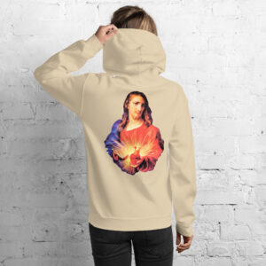 sacred heart of jesus women's hoodie
