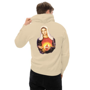 immaculate heart of mary men's hoodie