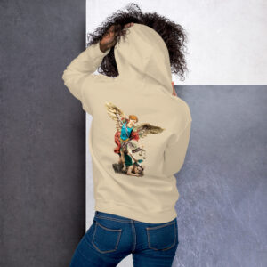 st michael archangel (colour) women's hoodie