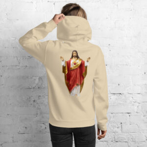 sacred heart of jesus women's hoodie