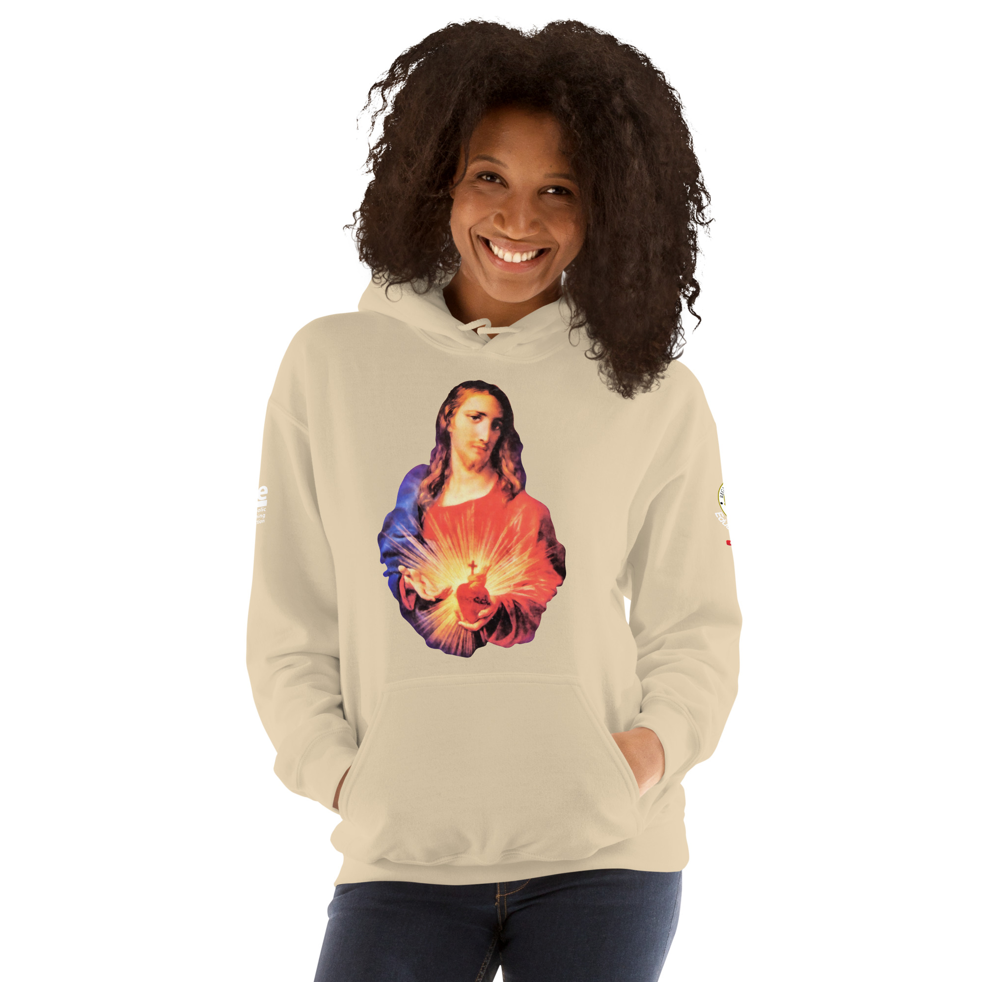 sacred heart of jesus and immaculate heart of mary women's hoodie sacred heart of jesus and immaculate heart of mary women's hoodie