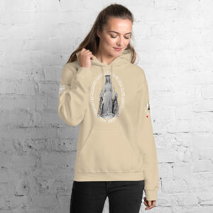 miraculous medal (coloured hearts) women's hoodie