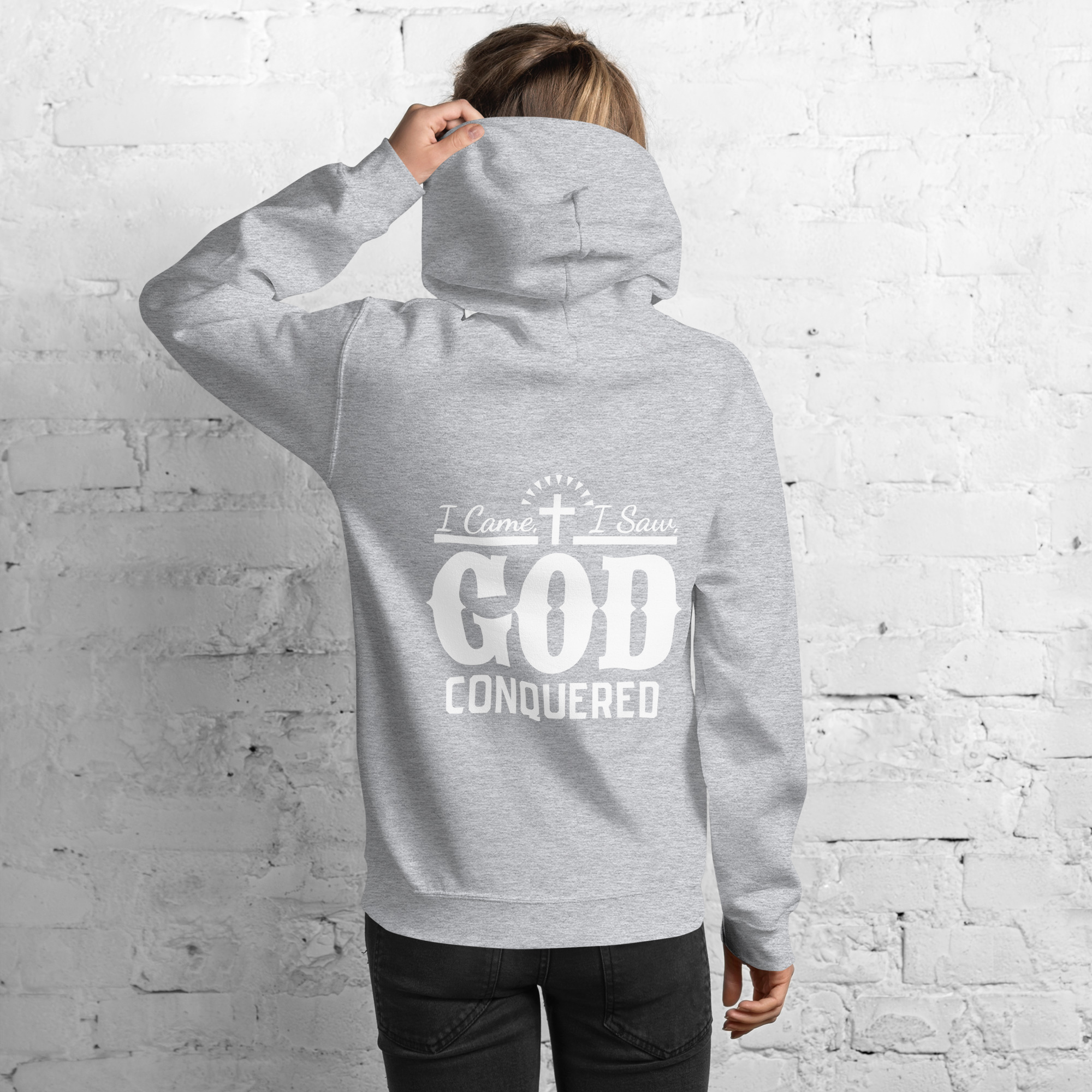 i came, i saw, god conquered women's hoodie i came, i saw, god conquered women's hoodie