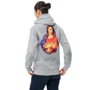 sacred heart of jesus men's hoodie