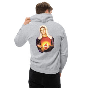 immaculate heart of mary men's hoodie
