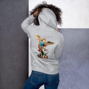 st michael archangel (colour) women's hoodie