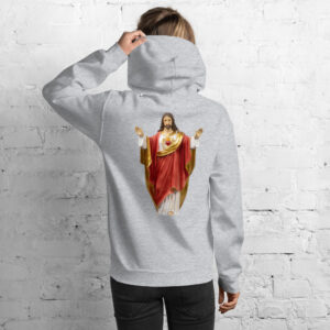 sacred heart of jesus women's hoodie