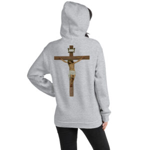 jesus crucified women's hoodie