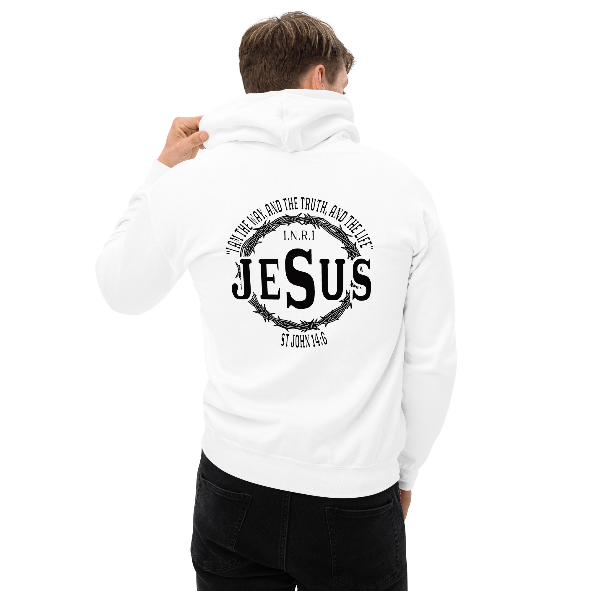 i am the way, the truth and the life (lighter hoodies) men's hoodie i am the way, the truth and the life (lighter hoodies) men's hoodie