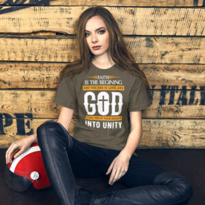 faith and love women's christian t shirt