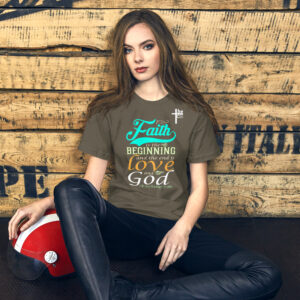 faith and love women's t shirt