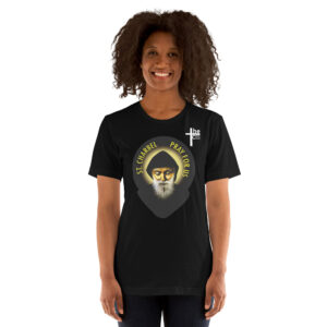 st charbel pray for us women's t shirt