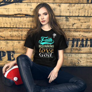 faith and love women's t shirt