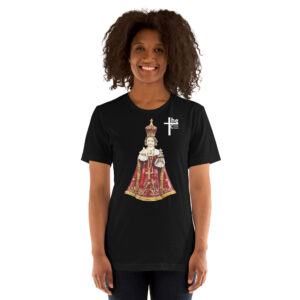 infant of prague women's t shirt