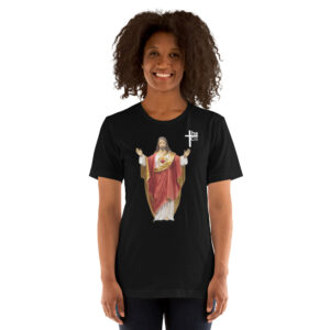 sacred heart of jesus women's t shirt