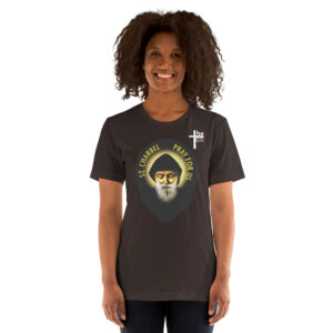st charbel pray for us women's t shirt