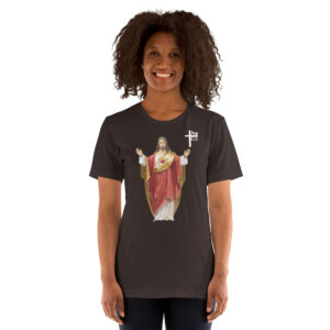 sacred heart of jesus women's t shirt