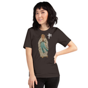our lady of lourdes women's t shirt