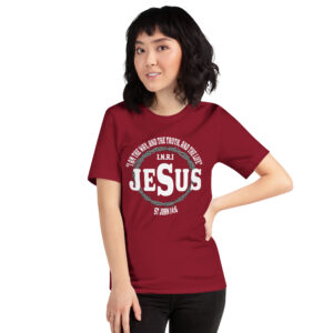 i am the way, the truth and the life women's christian t shirt