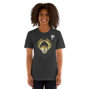 st charbel pray for us women's t shirt