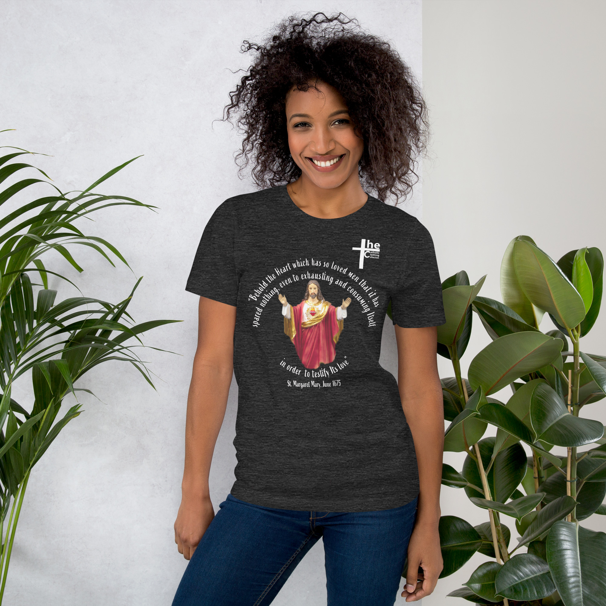 sacred heart of jesus st margaret mary 1675 women's t shirt sacred heart of jesus st margaret mary 1675 women's t shirt