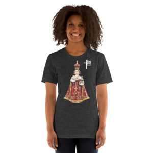 infant of prague women's t shirt