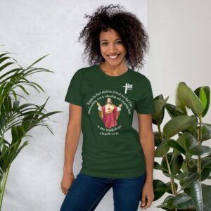 sacred heart of jesus st margaret mary 1675 women's t shirt