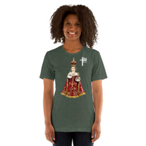 infant of prague women's t shirt