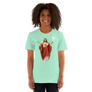 sacred heart of jesus women's t shirt