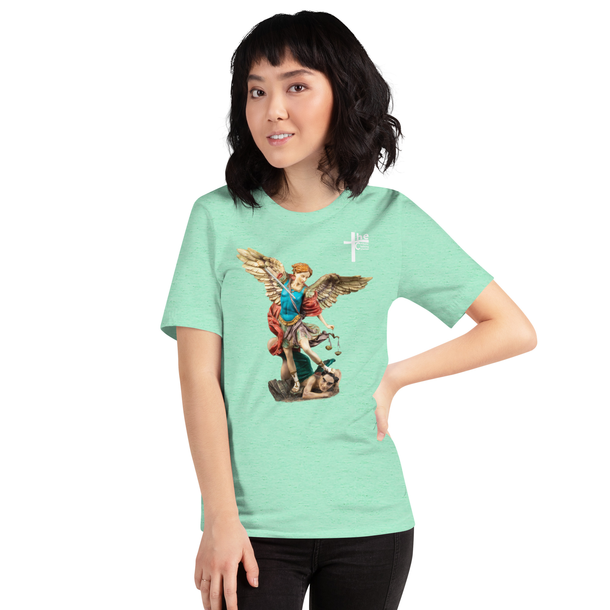 st michael archangel (colour) women's t shirt st michael archangel (colour) women's t shirt